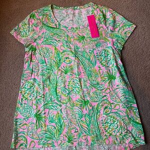 Lilly Pulitzer Etta Scoop Neck Top